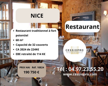 Vente - Restaurant - Nice (06000)