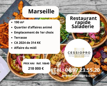 Vente - Restaurant rapide - Marseille 2ème (13002)