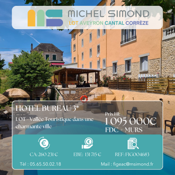 Vente - Hôtel - Service à la personne - Lot (46)