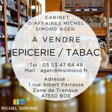 Vente - Tabac - Boulangerie - Alimentation - Epicerie - FDJ - Loto - Superette - Terminal de cuisson - Lot-et-Garonne (47)