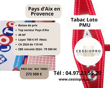 Vente - Tabac - Loto - PMU - Aix-en-Provence (13100)