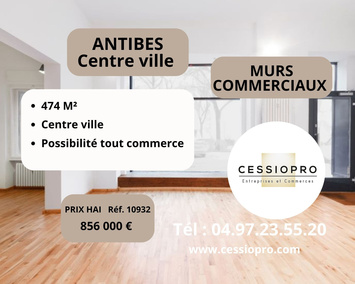 Vente de murs de boutique - Antibes (06600)