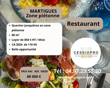 Vente - Restaurant - Martigues (13500)
