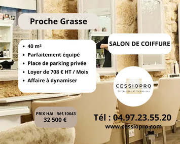 Vente - Salon de coiffure - Peymeinade (06530)