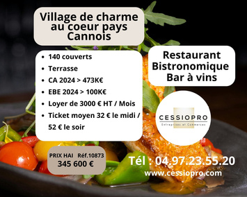 Vente - Bar - Restaurant - Cave à vins - Vins et spiritueux - Mouans-Sartoux (06370)