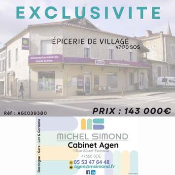 Vente - Boulangerie - Alimentation - Epicerie - Presse - Superette - Terminal de cuisson - Lot-et-Garonne (47)