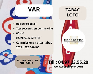 Vente - Tabac - Loto - Grimaud (83310)