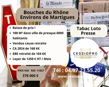 Vente - Tabac - Loto - Presse - Martigues (13500)