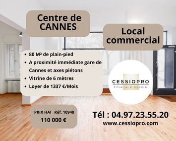 Location Local Commercial - Cannes (06400)