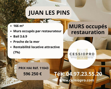 Vente de murs de boutique - Juan les pins (06160)