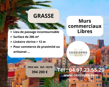 Vente de murs de boutique - Grasse (06130)