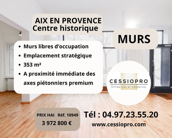 Vente de murs de boutique - Aix-en-Provence (13100)