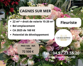 Vente - Fleuriste - Cagnes-sur-Mer (06800)