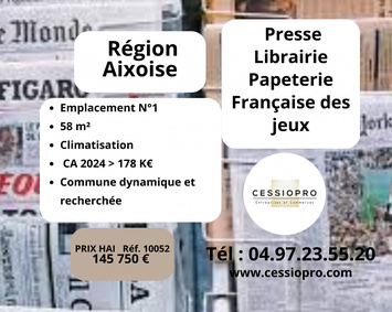 Vente - Librairie - Loto - Papeterie - Presse - Aix-en-Provence (13090)