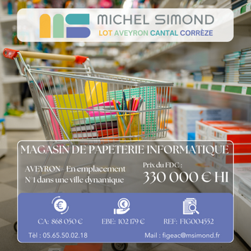 Vente - Tabac - Librairie - Papeterie - Presse - Services informatiques - Aveyron (12)