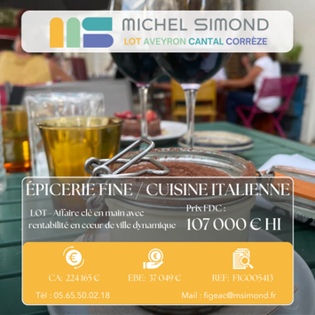 Vente - Restaurant - Salon de thé - Alimentation - Epicerie - Traiteur - Vente à emporter - Lot (46)