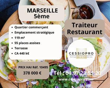 Vente - Restaurant - Traiteur - Marseille 5ème (13005)