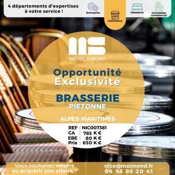 Vente - Bar - Brasserie - Hôtel - Restaurant - Café - Alpes-Maritimes (06)