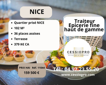 Vente - Restaurant - Alimentation - Epicerie - Traiteur - Nice (06000)