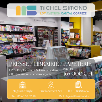 Vente - Tabac - Cadeaux souvenirs - Librairie - Papeterie - Presse - Lot (46)