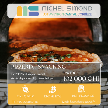 Vente - Restaurant - Restaurant rapide - Pizzeria - Snack - Aveyron (12)