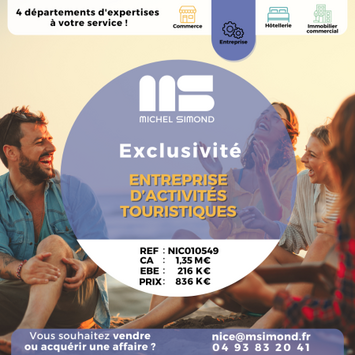 Vente - Agence de voyages - Alpes-Maritimes (06)