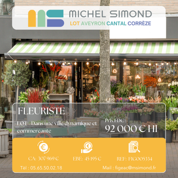 Vente - Cadeaux souvenirs - Fleuriste - Pompes funèbres - Lot (46)