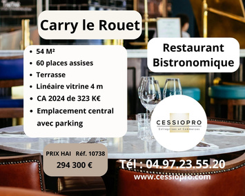 Vente - Restaurant - Cave à vins - Carry-le-Rouet (13620)