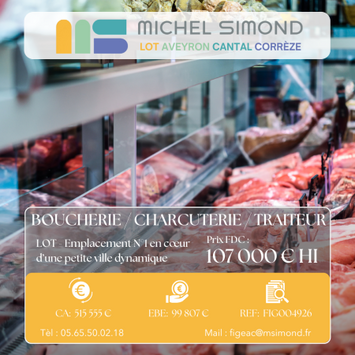 Vente - Boucherie - Charcuterie - Traiteur - Lot (46)
