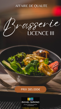 Vente - Bar - Brasserie - Licence III - Pyrénées-Orientales (66)