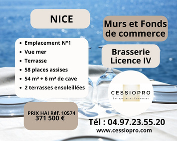 Vente - Brasserie - Licence IV - Nice (06200)