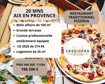 Vente - Restaurant - Pizzeria - Pertuis (84120)