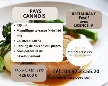Vente - Restaurant - Licence IV - Mouans-Sartoux (06370)