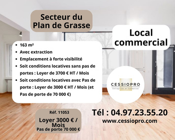 Location Local Commercial - Grasse (06130)