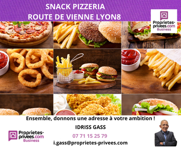 Vente - Restaurant rapide - Snack - Rhône (69)