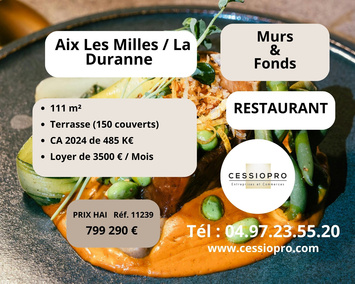 Vente - Restaurant - Aix-en-Provence (13100)