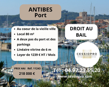 Location Local Commercial - Antibes (06600)