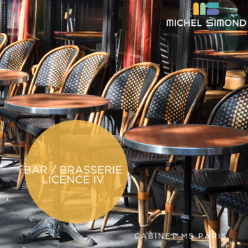 Vente - Bar - Brasserie - Restaurant - Licence IV - Paris (75)