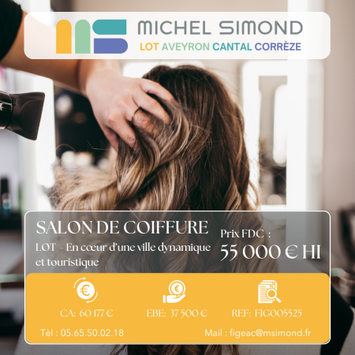 Vente - Salon de coiffure - Lot (46)