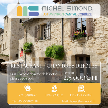 Vente - Restaurant - Chocolaterie Chocolatier - Lot (46)