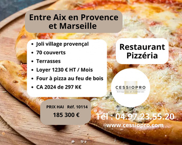 Vente - Restaurant - Pizzeria - Calas (13480)