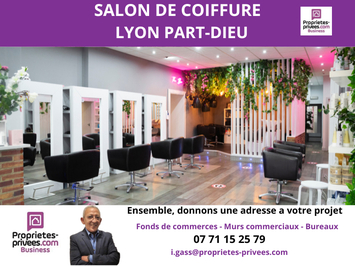 Vente - Institut de beauté - Salon de coiffure - Rhône (69)