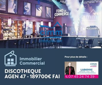 Vente - Discothèque - Licence IV - Agen (47000)