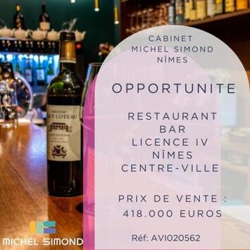 Vente - Brasserie - Restaurant - Licence IV - Gard (30)