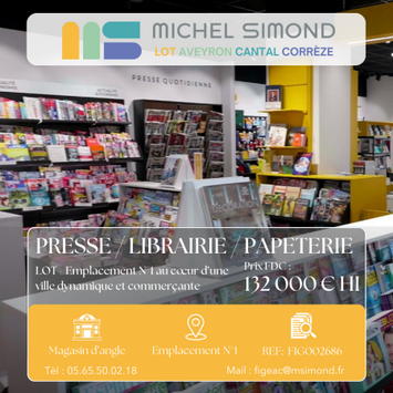 Vente - Tabac - Cadeaux souvenirs - Librairie - Papeterie - Presse - Lot (46)