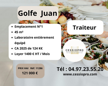 Vente - Traiteur - Le golfe juan (06220)