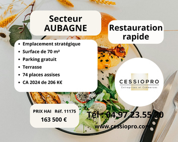 Vente - Restaurant rapide - Aubagne (13400)