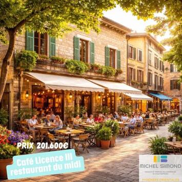 Vente - Bar - Brasserie - Restaurant - Restaurant du midi - Café - Licence III - Pyrénées-Orientales (66)