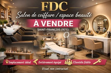 Vente - Institut de beauté - Salon de coiffure - Guadeloupe (971)