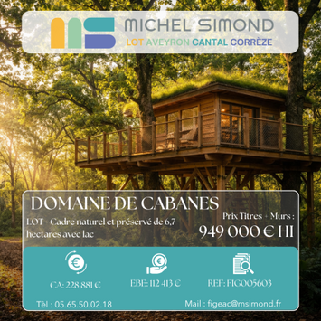 Vente - Hôtel - Camping - Gîte - Institut de beauté - Lot (46)